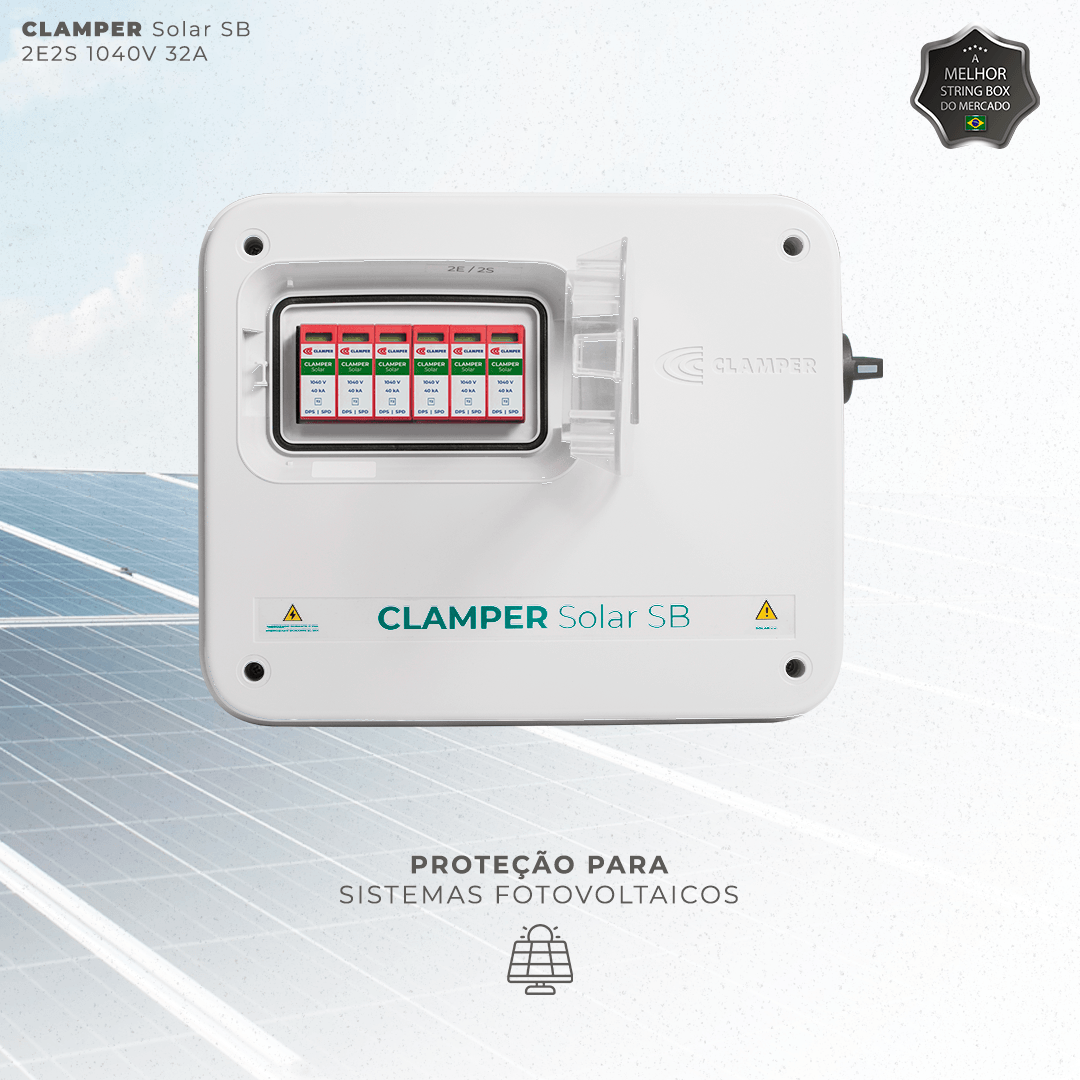 CLAMPER Solar String Box 1000V 32A 2E/2S